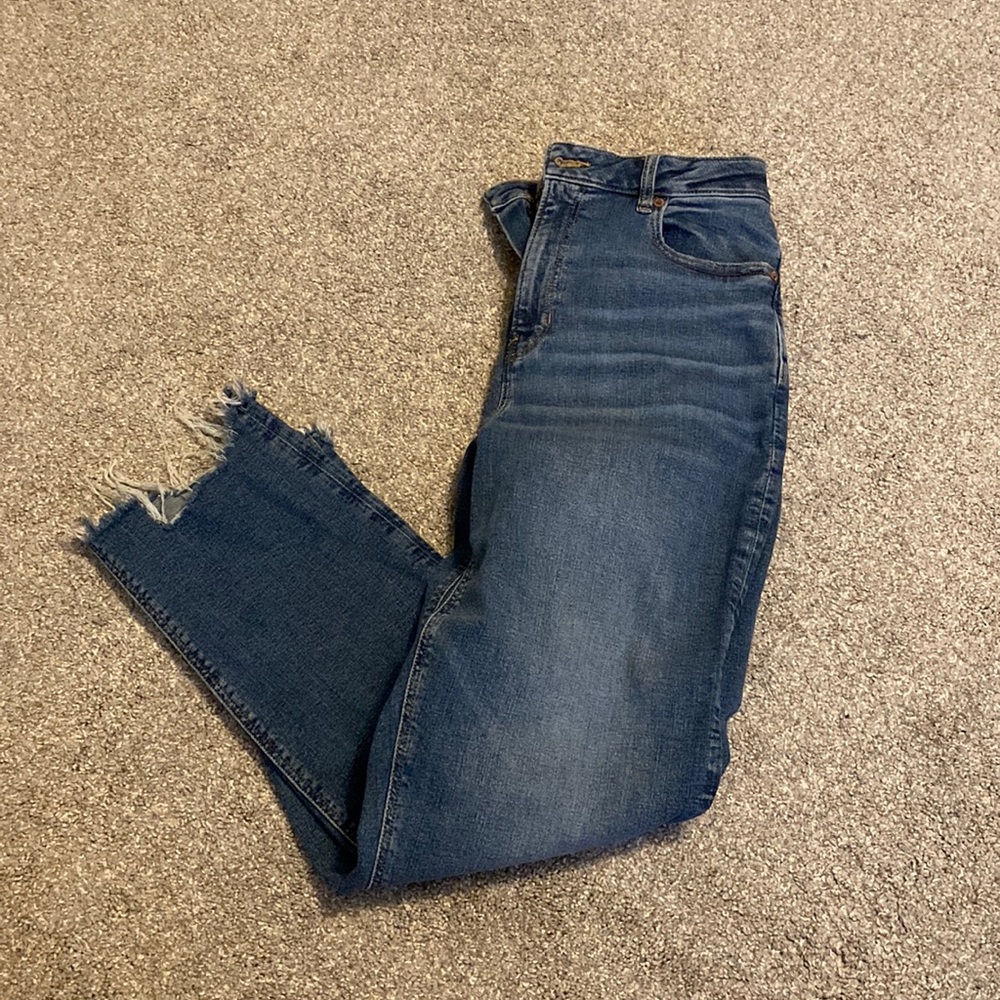 Distressed Mom Jeans